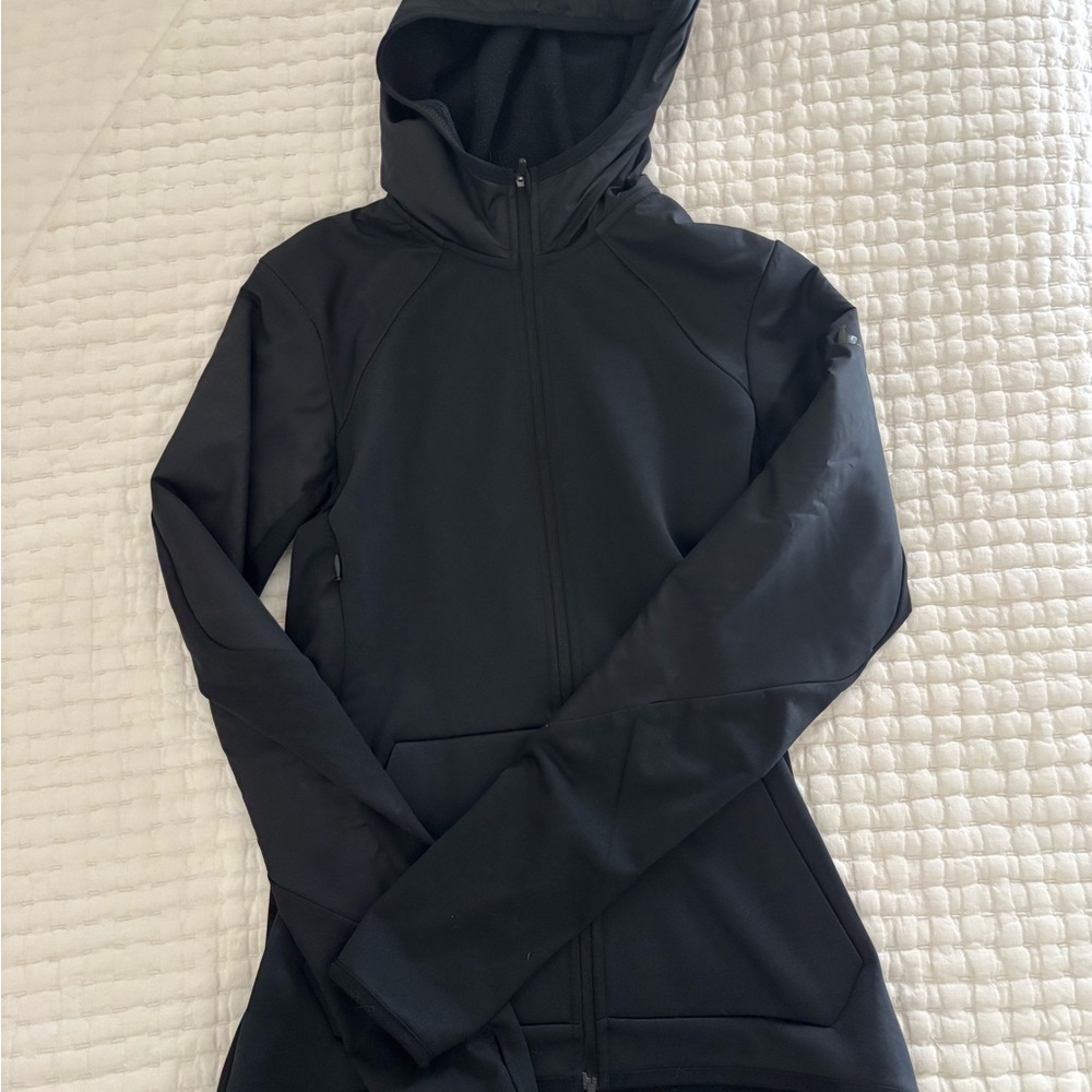 Black Nike Hooded Zip-Up Jacket